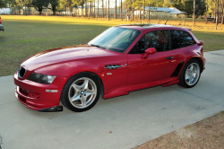 1999 BMW M Coupe in Imola Red 2 over Imola Red & Black Nappa