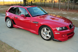 1999 BMW M Coupe in Imola Red 2 over Imola Red & Black Nappa