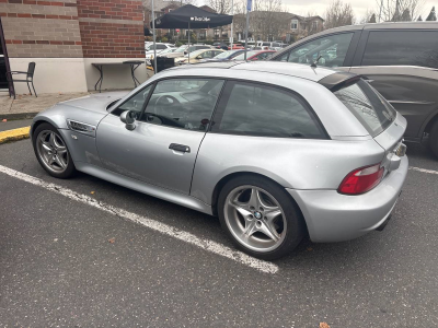 1999 BMW M Coupe in Arctic Silver Metallic over Dark Gray & Black Nappa