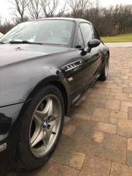 1999 BMW M Coupe in Cosmos Black Metallic over Imola Red & Black Nappa