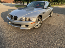 1999 BMW M Coupe in Arctic Silver Metallic over Imola Red & Black Nappa
