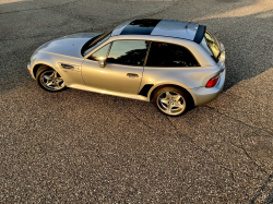 1999 BMW M Coupe in Arctic Silver Metallic over Imola Red & Black Nappa