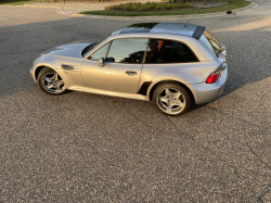 1999 BMW M Coupe in Arctic Silver Metallic over Imola Red & Black Nappa