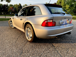 1999 BMW M Coupe in Arctic Silver Metallic over Imola Red & Black Nappa