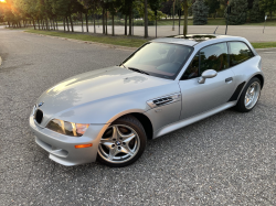 1999 BMW M Coupe in Arctic Silver Metallic over Imola Red & Black Nappa