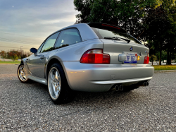 1999 BMW M Coupe in Arctic Silver Metallic over Imola Red & Black Nappa