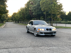 1999 BMW M Coupe in Arctic Silver Metallic over Imola Red & Black Nappa