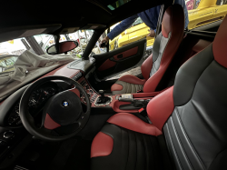 1999 BMW M Coupe in Arctic Silver Metallic over Imola Red & Black Nappa