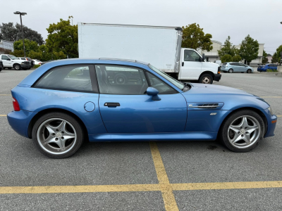 1999 BMW M Coupe in Estoril Blue Metallic over Estoril Blue & Black Nappa