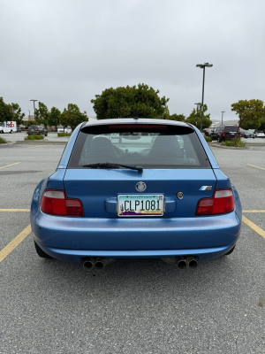 1999 BMW M Coupe in Estoril Blue Metallic over Estoril Blue & Black Nappa