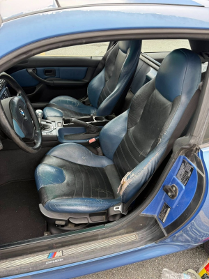 1999 BMW M Coupe in Estoril Blue Metallic over Estoril Blue & Black Nappa