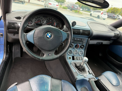 1999 BMW M Coupe in Estoril Blue Metallic over Estoril Blue & Black Nappa