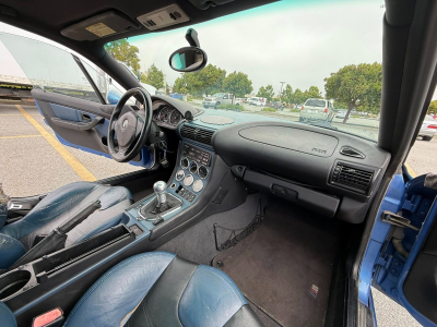 1999 BMW M Coupe in Estoril Blue Metallic over Estoril Blue & Black Nappa