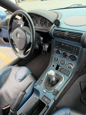 1999 BMW M Coupe in Estoril Blue Metallic over Estoril Blue & Black Nappa