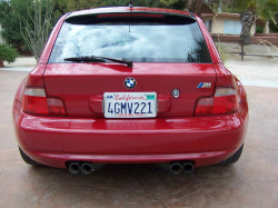 1999 BMW M Coupe in Imola Red 2 over Black Nappa