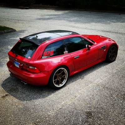 1999 BMW M Coupe in Imola Red 2 over Black Nappa