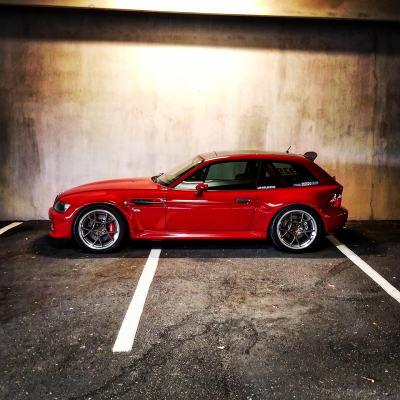 1999 BMW M Coupe in Imola Red 2 over Black Nappa