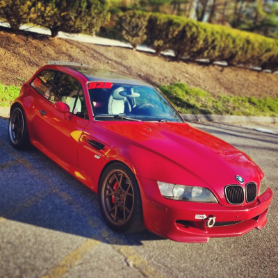 1999 BMW M Coupe in Imola Red 2 over Black Nappa