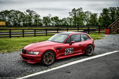 1999 BMW M Coupe in Imola Red 2 over Black Nappa