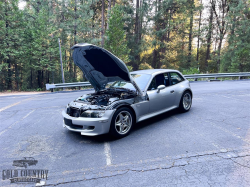 2000 BMW M Coupe in Titanium Silver Metallic over Estoril Blue & Black Nappa