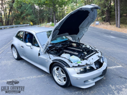 2000 BMW M Coupe in Titanium Silver Metallic over Estoril Blue & Black Nappa