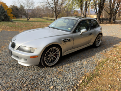 2000 BMW M Coupe in Titanium Silver Metallic over Estoril Blue & Black Nappa