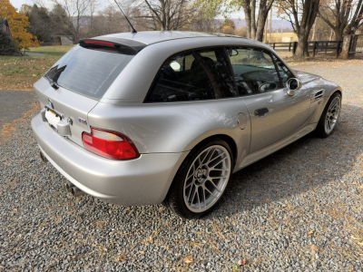 2000 BMW M Coupe in Titanium Silver Metallic over Estoril Blue & Black Nappa