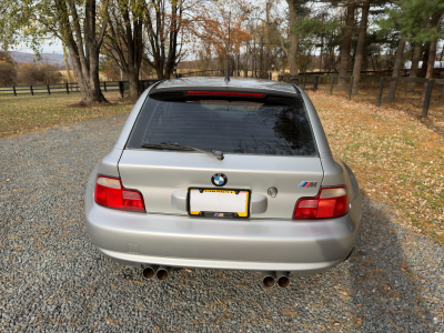 2000 BMW M Coupe in Titanium Silver Metallic over Estoril Blue & Black Nappa