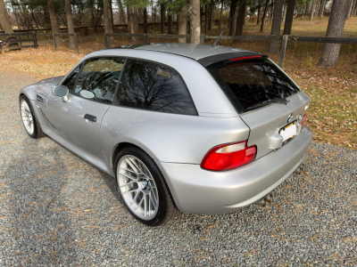 2000 BMW M Coupe in Titanium Silver Metallic over Estoril Blue & Black Nappa