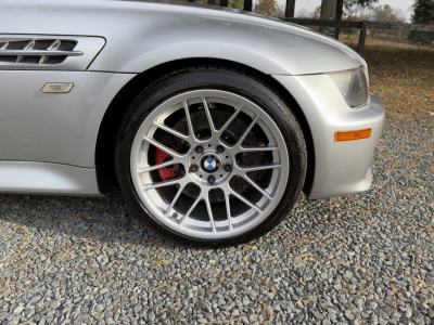 2000 BMW M Coupe in Titanium Silver Metallic over Estoril Blue & Black Nappa