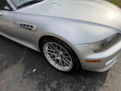 2000 BMW M Coupe in Titanium Silver Metallic over Estoril Blue & Black Nappa
