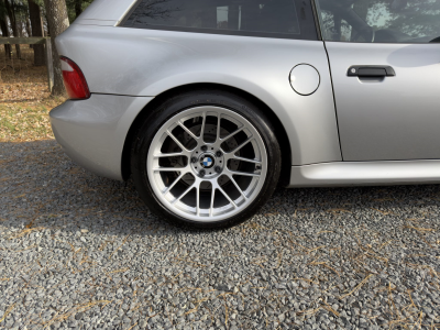 2000 BMW M Coupe in Titanium Silver Metallic over Estoril Blue & Black Nappa