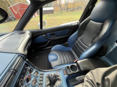 2000 BMW M Coupe in Titanium Silver Metallic over Estoril Blue & Black Nappa