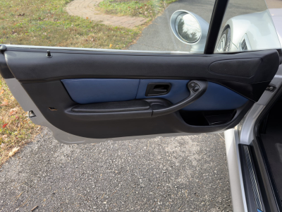 2000 BMW M Coupe in Titanium Silver Metallic over Estoril Blue & Black Nappa