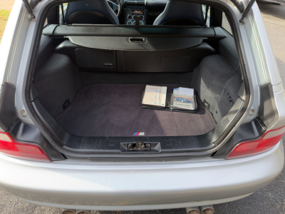 2000 BMW M Coupe in Titanium Silver Metallic over Estoril Blue & Black Nappa