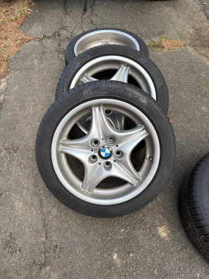 2000 BMW M Coupe in Titanium Silver Metallic over Estoril Blue & Black Nappa