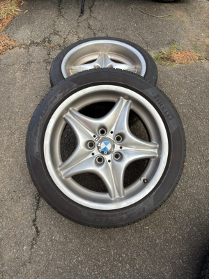 2000 BMW M Coupe in Titanium Silver Metallic over Estoril Blue & Black Nappa