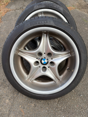 2000 BMW M Coupe in Titanium Silver Metallic over Estoril Blue & Black Nappa