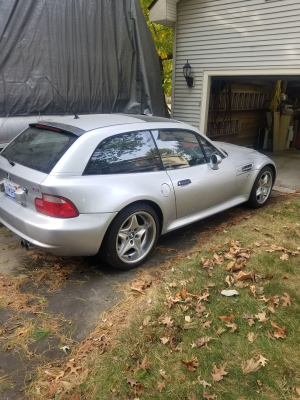 2000 BMW M Coupe in Titanium Silver Metallic over Imola Red & Black Nappa