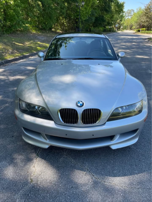 2000 BMW M Coupe in Titanium Silver Metallic over Estoril Blue & Black Nappa