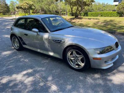 2000 BMW M Coupe in Titanium Silver Metallic over Estoril Blue & Black Nappa