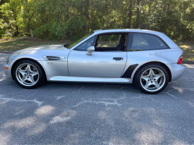 2000 BMW M Coupe in Titanium Silver Metallic over Estoril Blue & Black Nappa