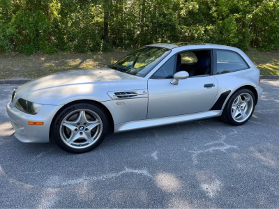 2000 BMW M Coupe in Titanium Silver Metallic over Estoril Blue & Black Nappa