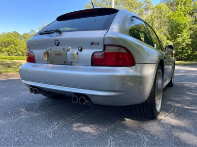 2000 BMW M Coupe in Titanium Silver Metallic over Estoril Blue & Black Nappa