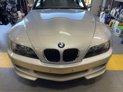 2000 BMW M Coupe in Titanium Silver Metallic over Estoril Blue & Black Nappa