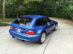 2000 BMW M Coupe in Estoril Blue Metallic over Estoril Blue & Black Nappa