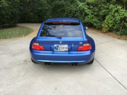 2000 BMW M Coupe in Estoril Blue Metallic over Estoril Blue & Black Nappa