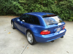 2000 BMW M Coupe in Estoril Blue Metallic over Estoril Blue & Black Nappa