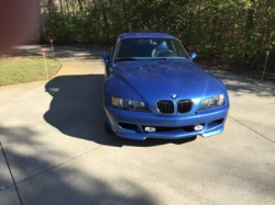 2000 BMW M Coupe in Estoril Blue Metallic over Estoril Blue & Black Nappa