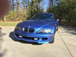 2000 BMW M Coupe in Estoril Blue Metallic over Estoril Blue & Black Nappa